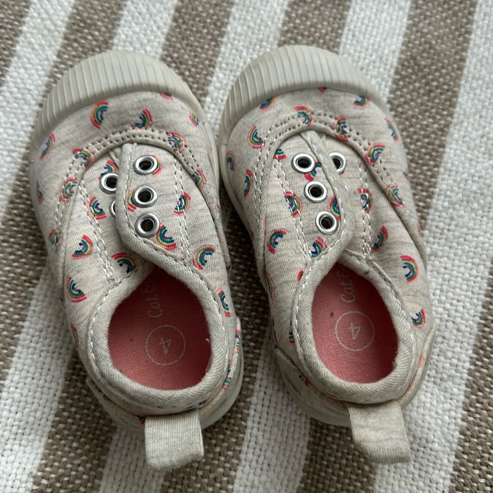Rainbow no lace Sneakers size 4
